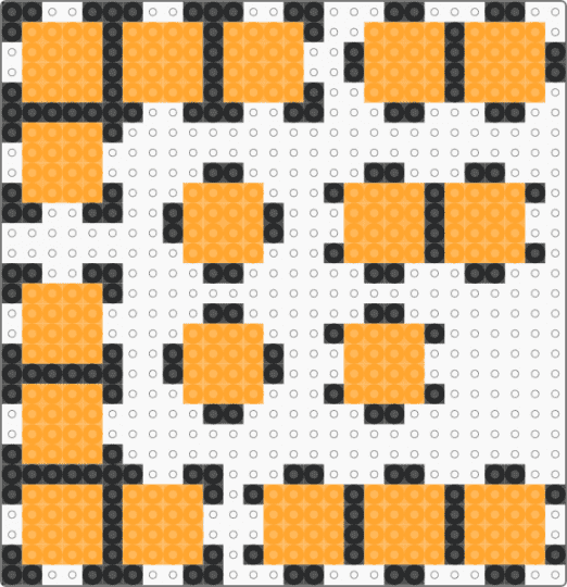 L-Tetrimino (3D) - black, orange, tetris