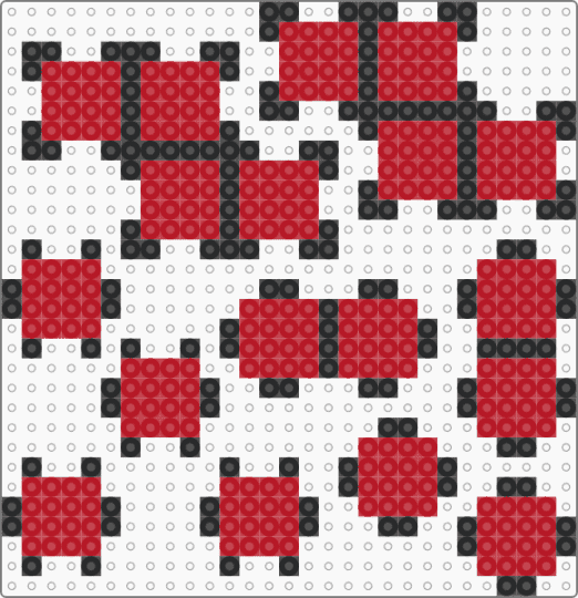 Z-Tetrimino - black, red, tetris