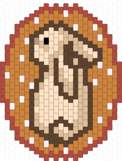 rabbit 2 - beige, orange