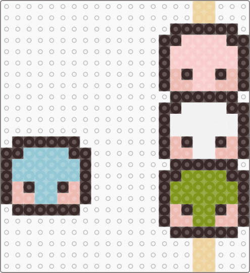 . Cate mochi slimes - brown,beige