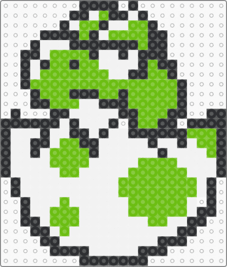 baby yoshi - white,green,nes,nintendo,yoshi,mario