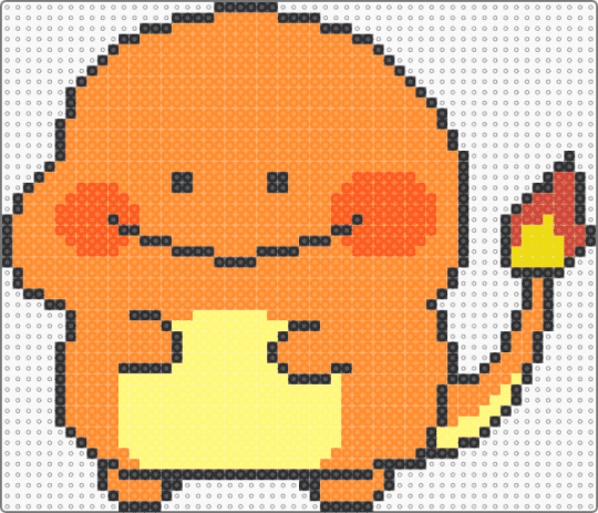 Charmander smile - orange,generation 1,pokemon