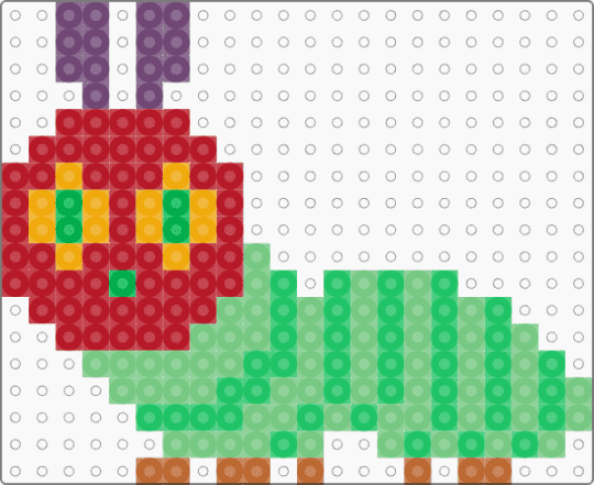 The hungry caterpillar!! - red,green,teal