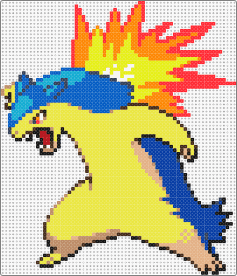 Typhlosion - red,blue,yellow