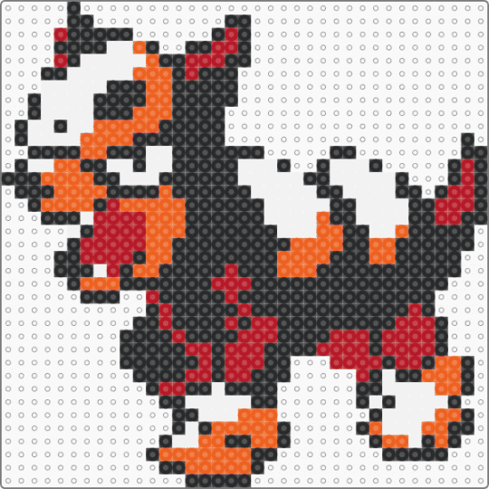 houndour pokemon - black,orange,red