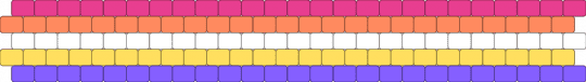 Bimbo (reclaimed) 5 stripe flag - pink,orange,yellow,blue,pride,pride flag,bimbo