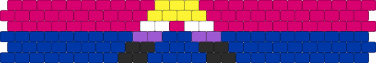 Cis Nonbinary Ally 6 stripe flag - pink,blue,pride,pride flag,ally,cis,nonbinary