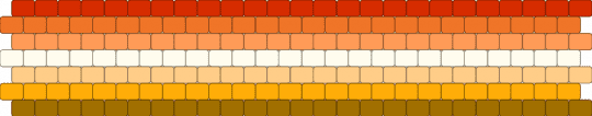 Butch 7 stripe flag - orange,pride,pride flag,butch