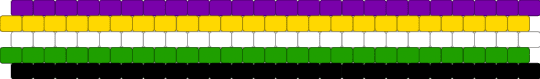 Neutroix 5 stripe flag - purple,yellow,green,pride,pride flag,intersex,nutrois,neutroix