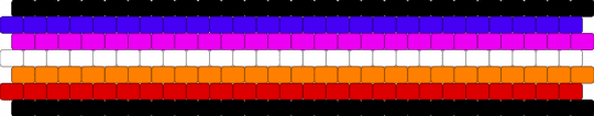 Gender Modality 7 stripe flag - red,purple,pink,orange,pride,pride flags,gender,gender modality