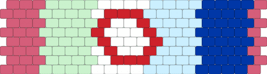 POSIC 8 stripe flag - pink,teal,light blue,blue,pride,pride flag,objectum,osor,os,or,posic