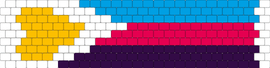 Polyamory (2) 9 stripe flag - light blue,red,purple,pride,pride flag,poly,polyamorous