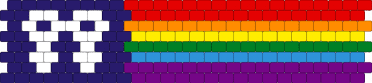 Double venus lesbian rainbow flag 8 stripe - purple,red,pink,pride,rainbow,lesbian