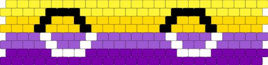 Internon (2) (double-sided) 8 stripe flag - yellow,purple,pride,pride flag,intersex,nonbinary,internon