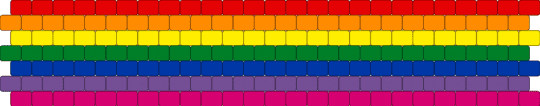 Bi-Gay (rainbow) 7 stripe flag - orange,green,purple,colorful,pride,pride flag,biasexual,gay