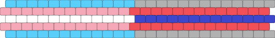 Cistrans / Tris (3) 5 stripe flag - light blue,pink,beige,red,pride,pride flags,cistrans,cis,trans,tris