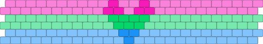Polyromantic 6 stripe flag - pink,teal,light blue,pride,pride flag,poly,polyrom,polyromantic