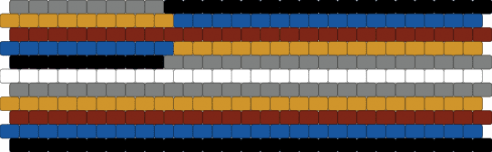 Freak 11 stripe flag - gray,orange,blue,brown,pride flag,pride,freak,kink,kink flag