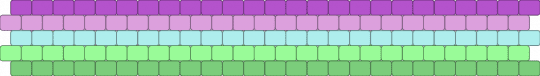 Toric / Quadrisian 5 stripe flag - pink,teal,pride,pride flag,toric,nblm