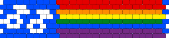 Double mars gay rainbow flag 8 stripe - blue,red,pink,pride,rainbow,gay,mlm