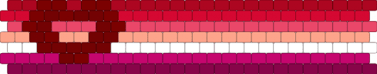 Cougar 7 stripe flag - red,pink,pride,pride flag,cougar,lesbian,queer