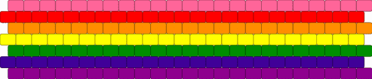Rainbow Umbrella (Gilbert Baker style pink) 7 stripe flag - pink,pride,rainbow,bakers pride flag,pride flag
