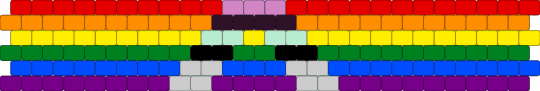 Queer Xenic Ally 6 stripe flag - pink,blue,green,colorful,pride,pride flag,ally,queer,xenic