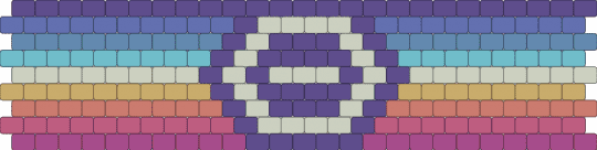 Omniamourous 9 stripe flag - purple,beige,blue,pink,pride,pride flag,omni,omniamorous,poly