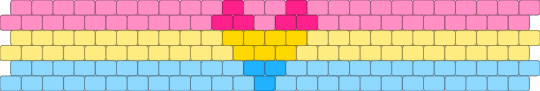 Panromantic 6 stripe flag - pink,yellow,light blue,pride,pride flag,pan,panrom,panromantic
