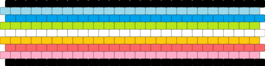 Queer 9 stripe flag - light blue