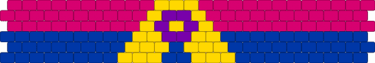 Cis Intersex Ally 6 stripe flag - pink,blue,pride,ally,intersex ally,cis