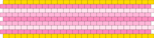 Intertrans AFAB Transfem 9 stripe flag - yellow,pink,pride,pride flag,intersex,trans,intertrans,transfem,afab