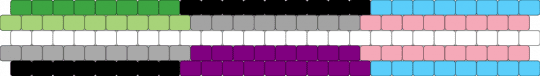Aro & Ace & Trans 5 stripe flag - green,light blue,pink,pride,pride flag,aromantic,asexual,aroace,trans,transgender