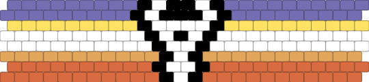Amalgagender (5) 8 stripe flag - orange,pride,pride flag,intersex,amalgagender,gender