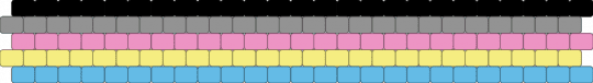 Polygender 5 stripe flag - gray,pink,light blue,yellow,pride,pride flag,gender,multigender,polygender