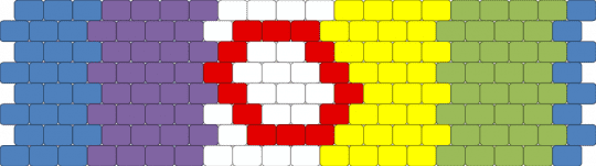 Private Object Objectum 8 stripe flag - blue,purple,yellow,green,pride,pride flag,objectum,osor,os,or,private object