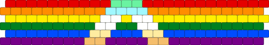 Queer Neopronouns Ally (2) 6 stripe flag - yellow,orange,pink,colorful,pride,pride flag,ally,neopronouns,queer