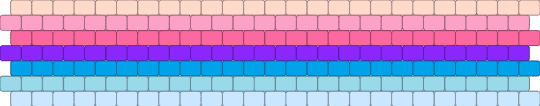 Duogender 7 stripe flag - pink,light blue,pride,pride flag,intersex,gender,duogender