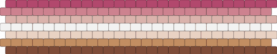Bambi Lesbian 7 stripe flag - pink,beige,pride,pride flag,ace,asexual,lesbian,bambi lesbian
