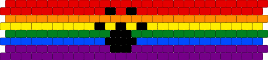 Furry rainbow 8 stripe flag - red,pink,pride,pride flag,furry,rainbow,queer
