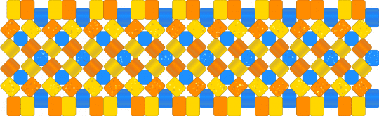 Ghoye inspired cuff :3 - orange,yellow,oc,xbase,ponybeads,cuff,boredom,ghoye