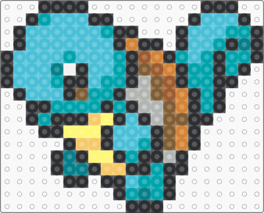 Squirtle for the liq pokemon project - light blue,teal