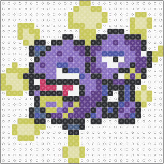 Weezing for the liq pokemon project - green,purple,blue