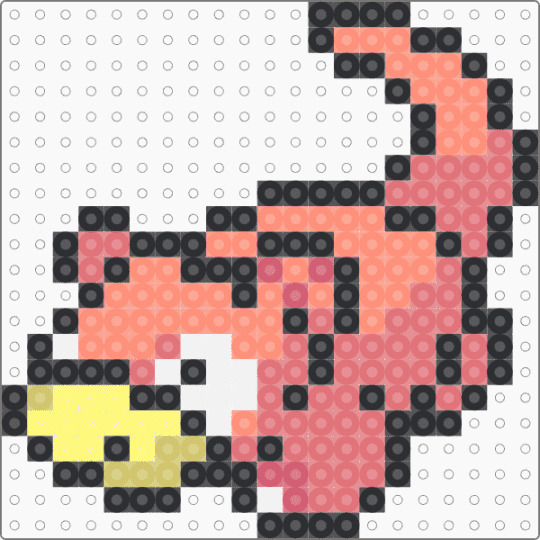 Sllowpoke for the liq pokemon project - orange,red