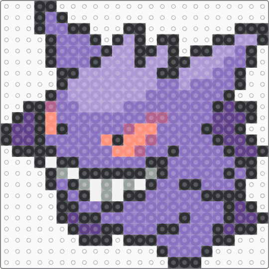 Gengar for the Liq pokemon project - blue,pink