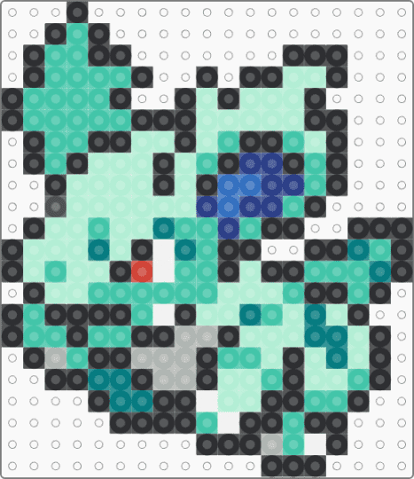 Nidorina for the liq pokemon project - light blue,teal