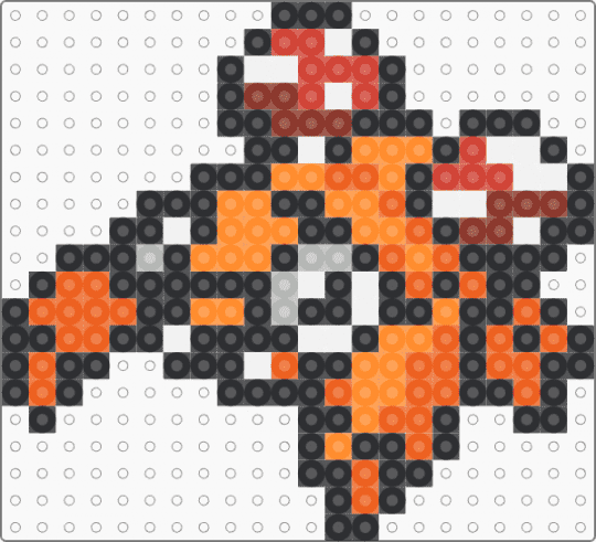 Paras toadstool for the Liq pokemon project - black, orange