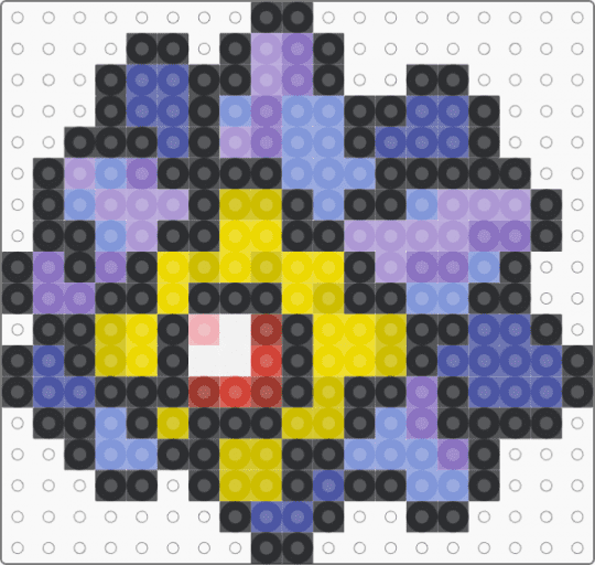 Starmie for the liq pokemon project - black,yellow,blue,purple,colorful