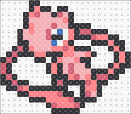 Mew for the Liq pokemon project option 2 - black,red,beige