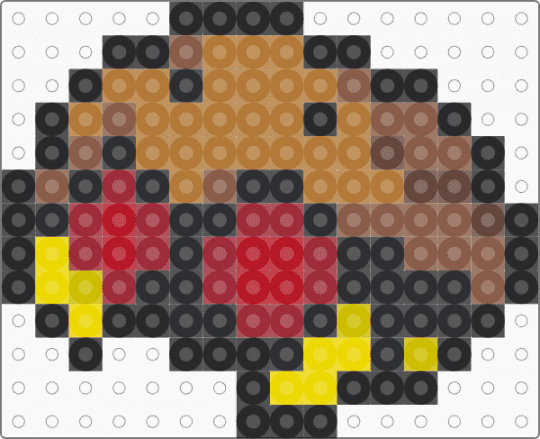Kabuto for the Liq pokemon project - red,tan